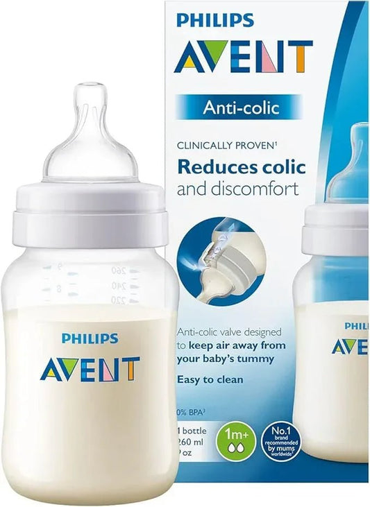 Philips AVENT Natural 9 Oz Bottle (Pp), 2 Pack, Clear - Adenzo Comfies