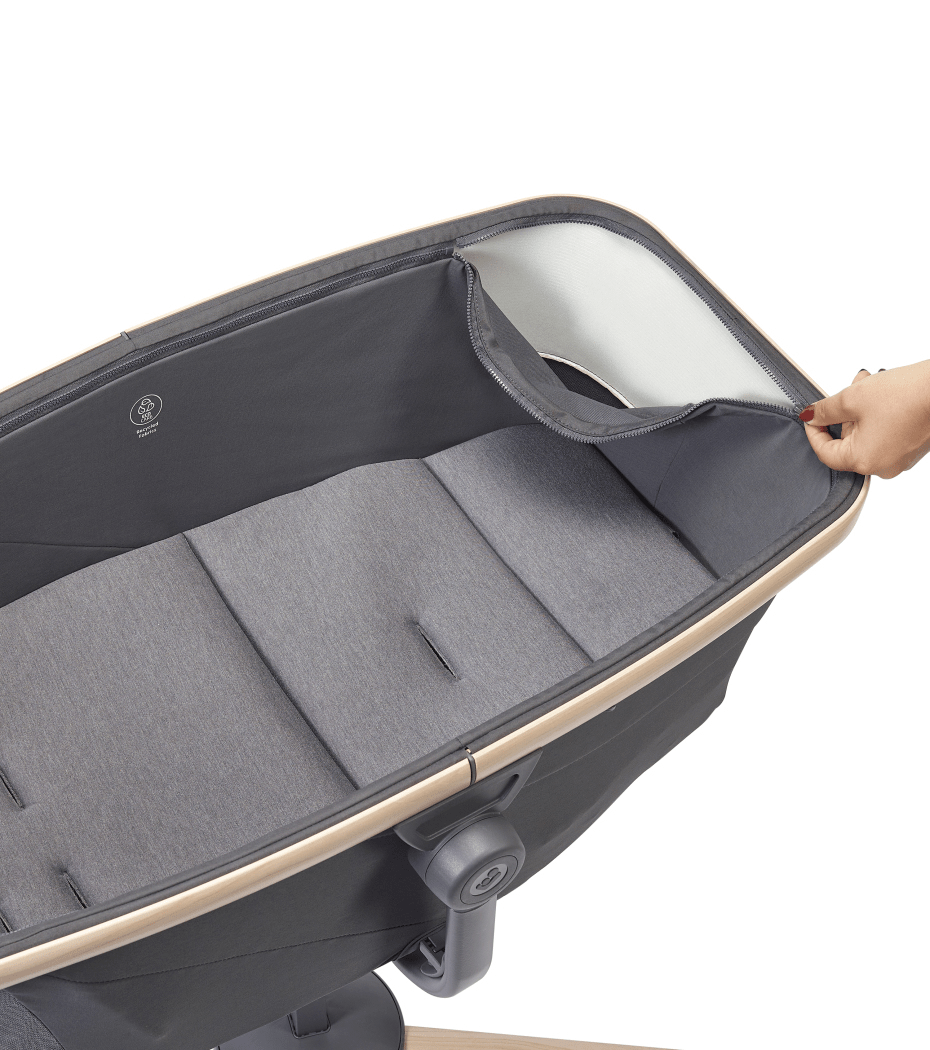 Maxi‑Cosi Alba All‑in‑One Bassinet, Recliner & Highchair – Beyond Graphite - Adenzo Comfies