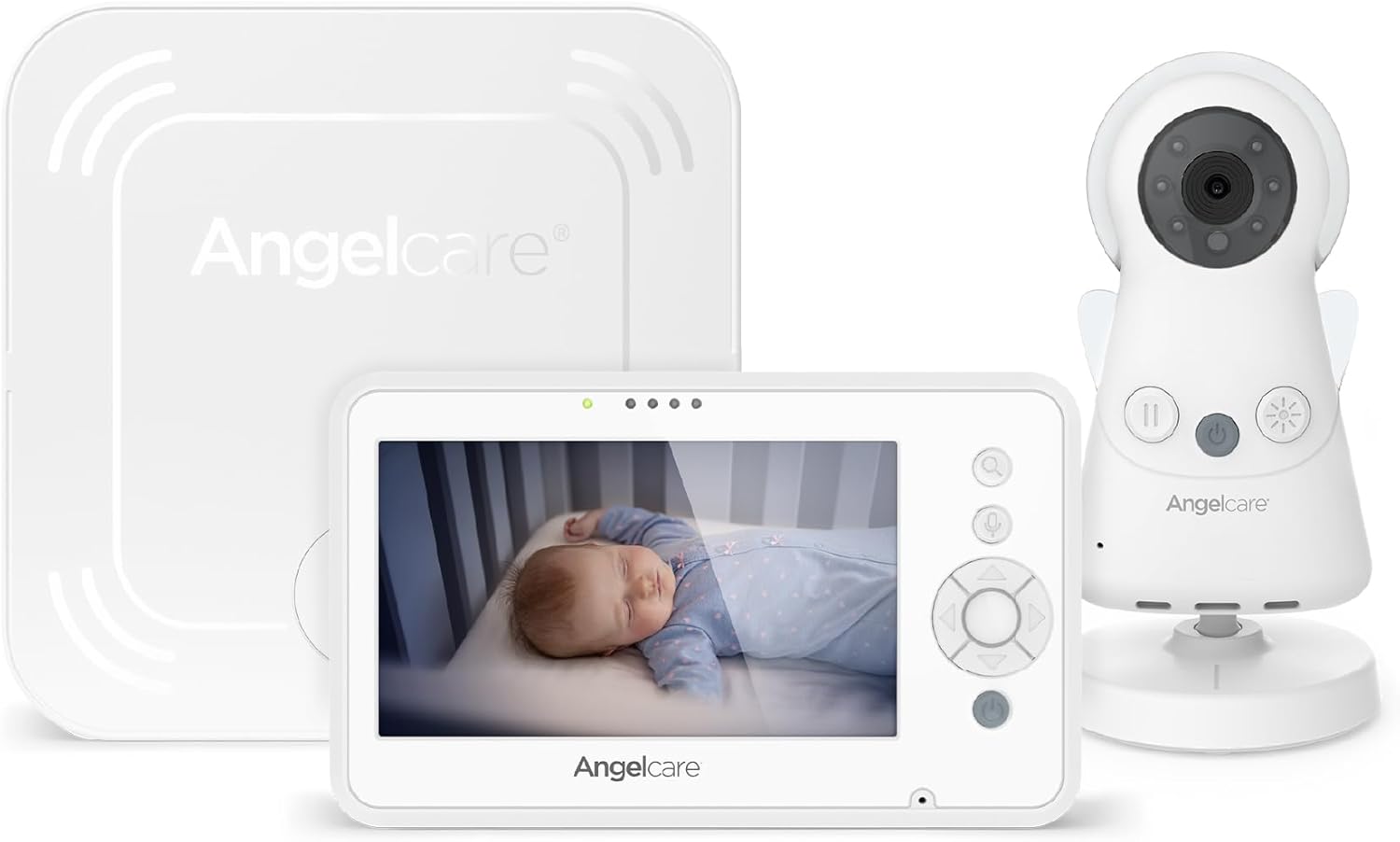 Angel care AC25-1 Movement Monitor with Video & Sound, no wifi, Medically Certifed, movement monitoring - Adenzo Comfies