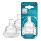 AVENT Philips SCY761/02 Avent Anti-Colic Flow 1 Baby Bottle Nipple for 0+ Months Babies, (Pack of 2)