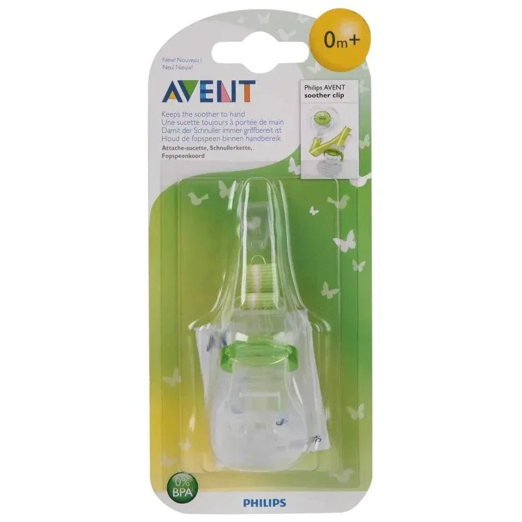 Philip Avent soother and Comforter Clip green from birth SCF185/100 - Adenzo Comfies