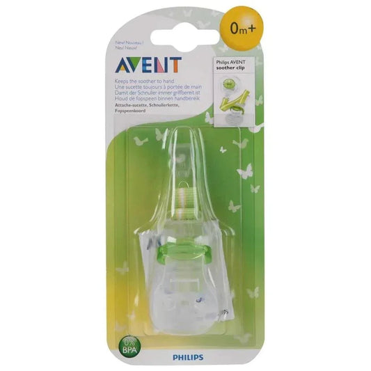 Philip Avent soother and Comforter Clip green from birth SCF185/100 - Adenzo Comfies
