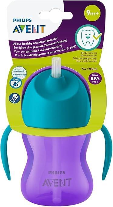 Philips AVENT SCF796/02 Straw Cup for Toddlers and Kids, Spill - Proof, BPA - Free, Easy - to - Clean, 200ml, Pack of 1 - Adenzo Comfies