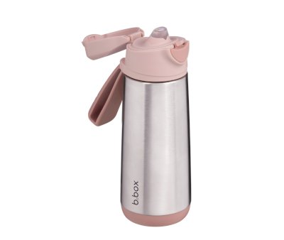 B.box Insulated Straw and Spout Water Bottle, Leak-Proof Tumbler with Lid & Straw for Travel - 500 ml Capacity
