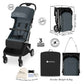 Neobreez NEOLITE Ultra-Compact Lightweight Cabin-Approved Travel Baby Toddler Stroller|Quick Compact One-Hand Fold Pushchair,UPF 50+ Canopy,Gift Bag|0-4yrs,22kg. - Adenzo Comfies