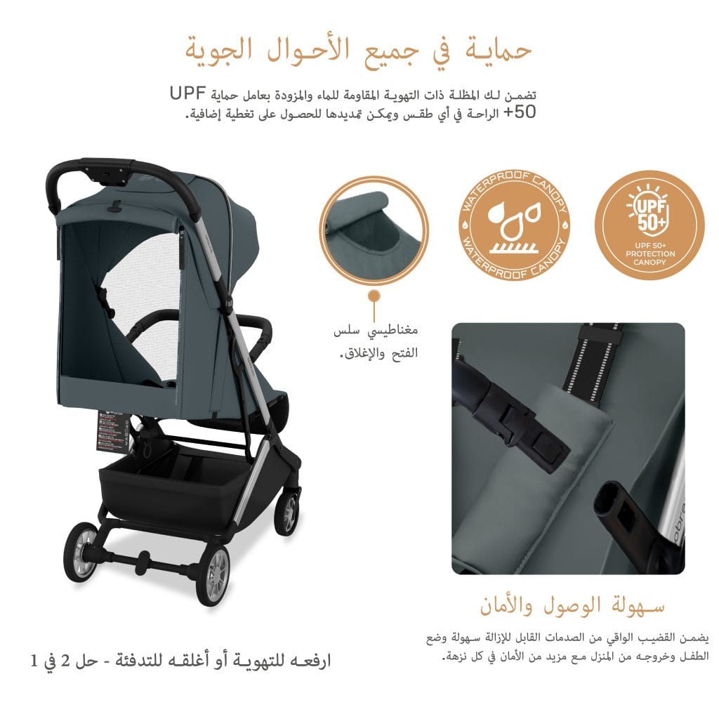 Neobreez NEOLITE Ultra-Compact Lightweight Cabin-Approved Travel Baby Toddler Stroller|Quick Compact One-Hand Fold Pushchair,UPF 50+ Canopy,Gift Bag|0-4yrs,22kg. - Adenzo Comfies