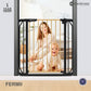 Neobreez FERMII Auto Close Safety Baby Toddler Gate| 75 to 85(up to 115 cm)+ 10/20cm Extension| Extra Wide Child Gate For Stairs&Doorways, Wide Pressure Fit Stair Gate | No Drill Barrier Stair Gate.