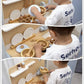 (Kitchen+Fridge) BNIB Cucinino Nordic European Simple Design Baby Blue Kids Wooden Kitchen & Fridge Play Set with Accessories Montessori Play Pretend Kitchenette Set Play Set Educational Children Toy Best Gift for Kids Toy Storage - Adenzo Comfies
