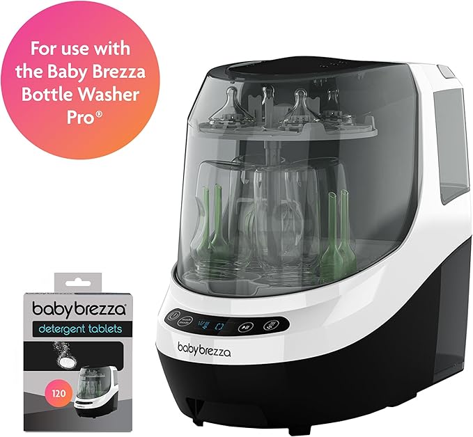 Baby Brezza Official Bottle Detergent Soap Tablets for Baby Brezza Bottle Washer Pro, Includes 120 Washing Tablets