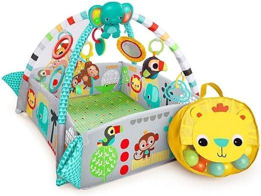Baby Einstein by Bright Starts 5 - in - 1 Play Activity Gym “Your Way Ball” — Adjustable Activity Center, Removable Toys, Sensory Lights & Sounds, Newborn to 12 Months - Adenzo Comfies