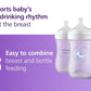 Philips Avent Natural Response Baby Gift Set, 4 Natural Response Baby Bottles 260 ml with T3 (1 m+ Teats), SCY903/61