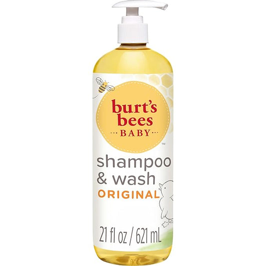 Baby Shampoo & Wash, Burt's Bees Tear Free Soap, Baby Care, Original, 21 Ounce (Packaging May Vary)