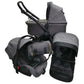 Baby Stroller Burbay AS - 86, 0 - 3Y, Grey/black - Adenzo Comfies