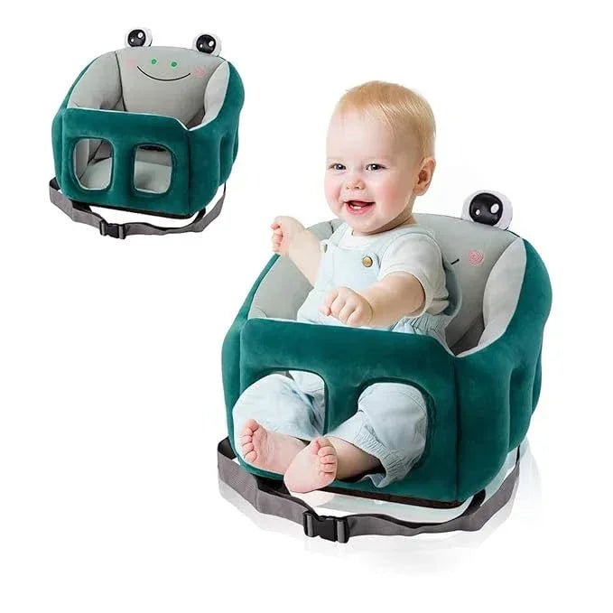 Baby Support Sofa Chair Plush Anima Baby Chair for Sitting Up Support Seat Infant Seats for Sitting Up 6 - 12 Months (Green, 40cm*32cm) - Adenzo Comfies
