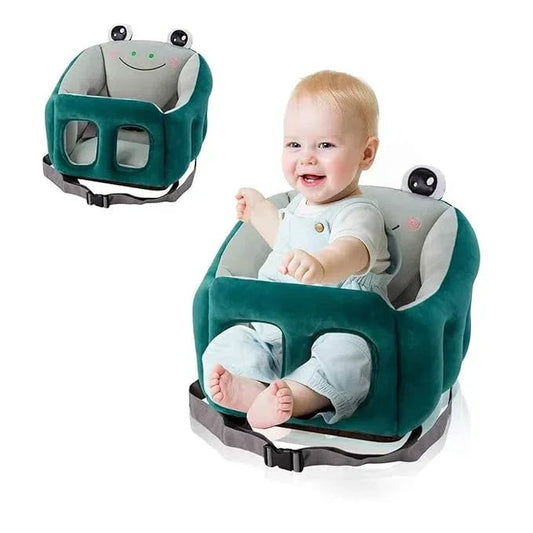 Baby Support Sofa Chair Plush Anima Baby Chair for Sitting Up Support Seat Infant Seats for Sitting Up 6 - 12 Months (Green, 40cm*32cm) - Adenzo Comfies