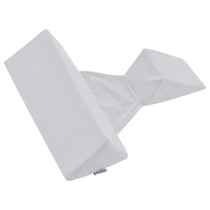 Babyjem Side Sleep Pillow, Grey, 0+ Months, Lightweight Infant Pillow, Ergonomic Support, Breathable Cotton Fabric