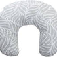 Babyjem Breastfeeding and Support Pillow, Grey, 0+ Months, Ergonomic Nursing Cushion, Multi-Use Support for Feeding, Tummy Time & Sitting, Soft & Washable