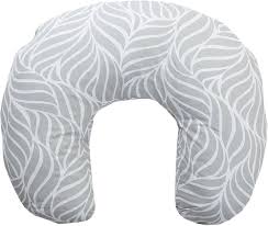 Babyjem Breastfeeding and Support Pillow, Grey, 0+ Months, Ergonomic Nursing Cushion, Multi-Use Support for Feeding, Tummy Time & Sitting, Soft & Washable
