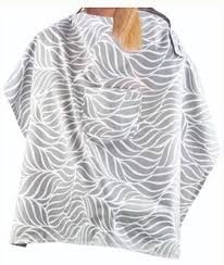 Babyjem Nursing Apron with Pocket, Blue, 0+ Months, Adjustable Breastfeeding Cover, Lightweight & Breathable Fabric, Discreet Nursing Support