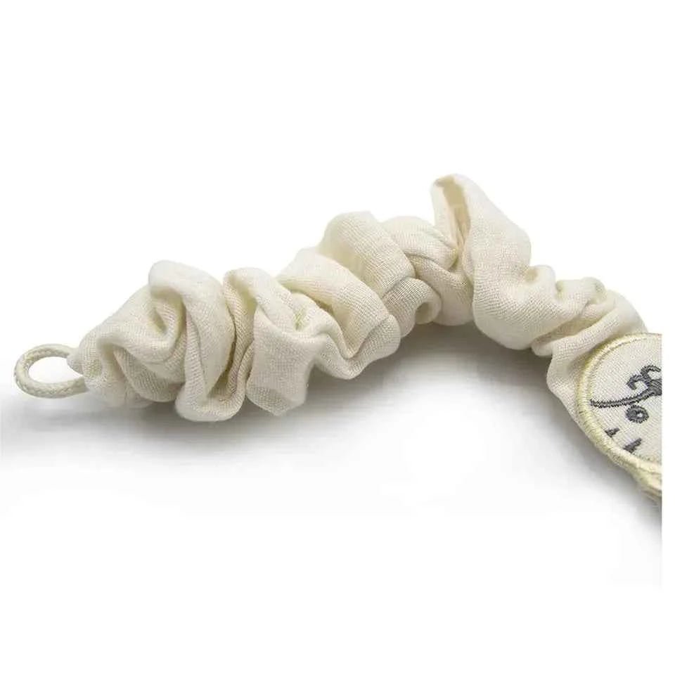 Babyjem Pacifier Hanger, Raw Silk Muslin Strap, 0+ Months, Lightweight Pacifier Clip, BPA - Free, Safe & Stylish Baby Accessory - Adenzo Comfies
