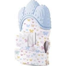 Babyjem Baby Tooth Scarifying Gloves, Butterfly Design, 3+ Months, Lightweight Teething Glove, BPA-Free Silicone, Machine Washable