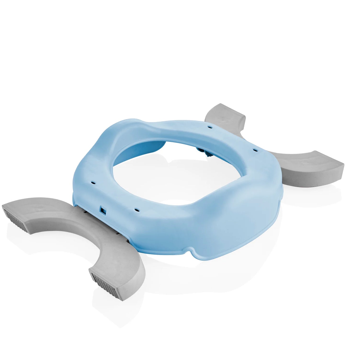 Babyjem Portable Seat Blue, Gray With 5 Disposable Refill Bags - Adenzo Comfies