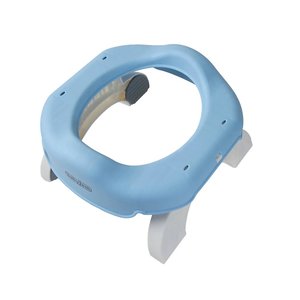 Babyjem Portable Seat Blue, Gray With 5 Disposable Refill Bags - Adenzo Comfies