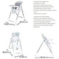 Baby Trend Aspen ELX High Chair – Basil, 6 Height Positions, 3 Recline Angles