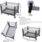 Baby Trend Nursery Center Portable Playard with Bassinet, Changing Table, Storage Organizer, and Travel Bag – Lightweight Foldable Baby Play Yard - Adenzo Comfies