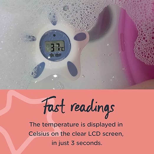 Tommee Tippee InBath Digital Thermometer  Waterproof, Floats in Water, Easy‑Read LCD Display, Suitable for Bath & Nursery