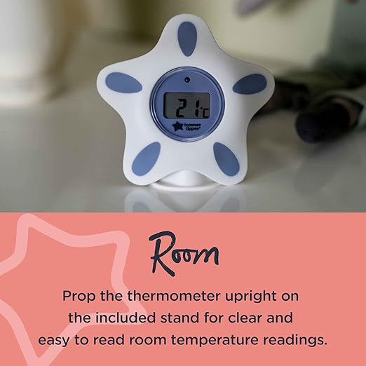 Tommee Tippee InBath Digital Thermometer  Waterproof, Floats in Water, Easy‑Read LCD Display, Suitable for Bath & Nursery