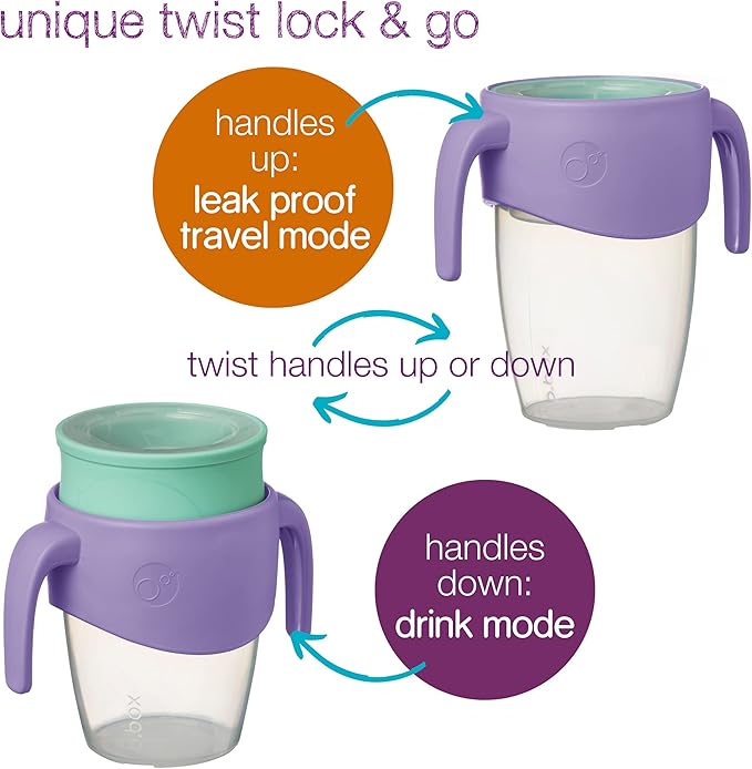 B.Box 360° Trainer Cup 250ml – Spill-Proof Baby Drinking Cup with Easy-Grip Handles