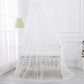 Baby Round Mosquito Net Canopy with Stand Holder – Hanging Netting Bed Canopy for Kids Bedroom, Safe Insect Protection, Lightweight Design, Easy Installation, Best Gift for Children - Adenzo Comfies