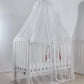 Baby Round Mosquito Net Canopy with Stand Holder – Hanging Netting Bed Canopy for Kids Bedroom, Safe Insect Protection, Lightweight Design, Easy Installation, Best Gift for Children - Adenzo Comfies