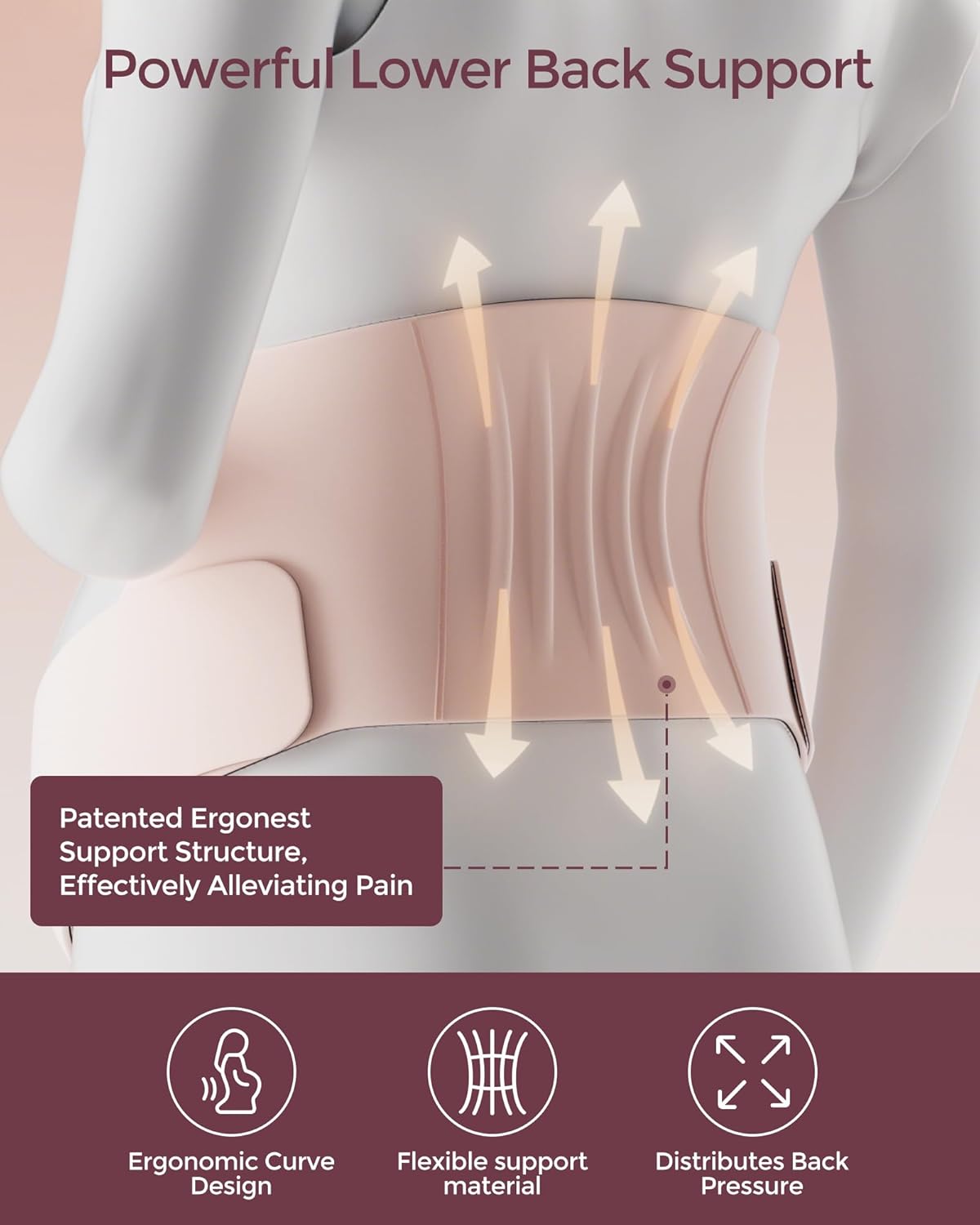Momcozy Pregnancy Belly Band - CozySupport Ergonomic Maternity Belly Band for Back Support, Abdomen & Waist - Adenzo Comfies