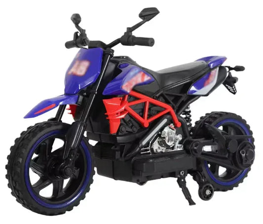 Children's Electric Motorcycle with Lights and Music Plastic Metal Construction Indoor/Outdoor Use Remote Control Toy Car - Adenzo Comfies