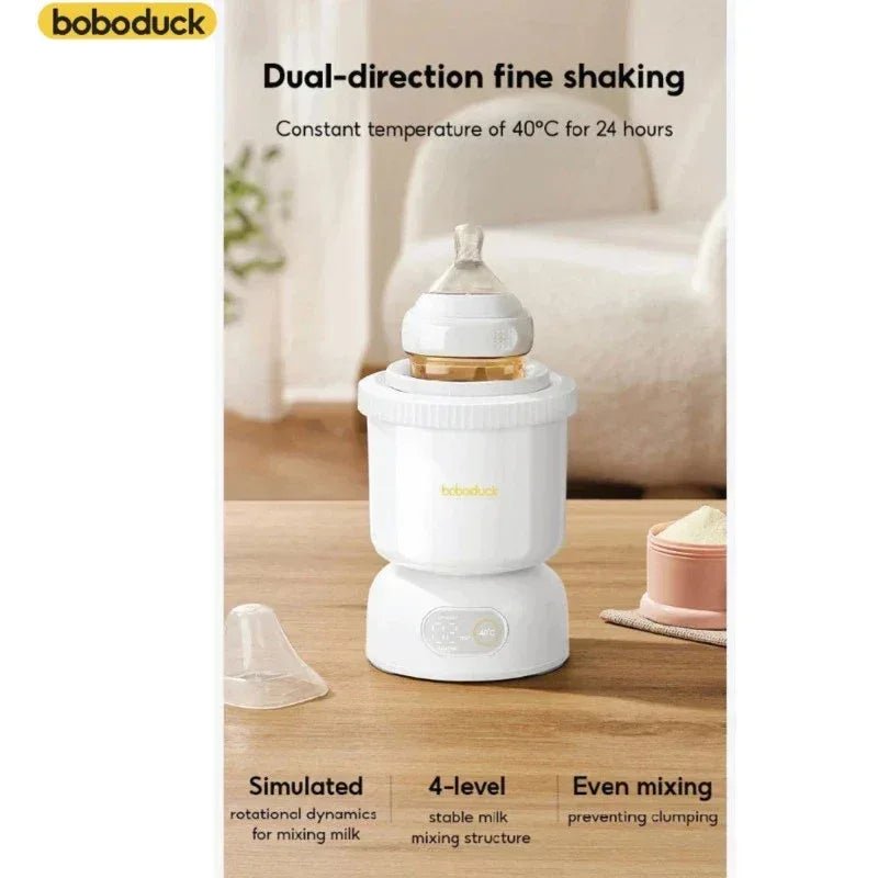 Boboduck Baby Milk Bottle Shaker | 24H Heat Preservation, 4 - Speed Rotation, Low - Noise Magnetic Motor, Type - C Powered - Adenzo Comfies