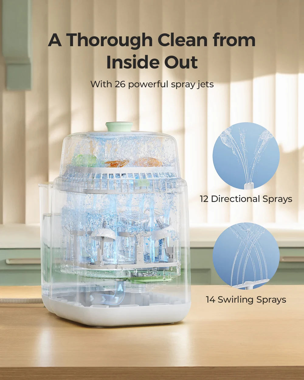 Momcozy KleanPal Pro Baby Bottle Washer Electric Bottle Washer