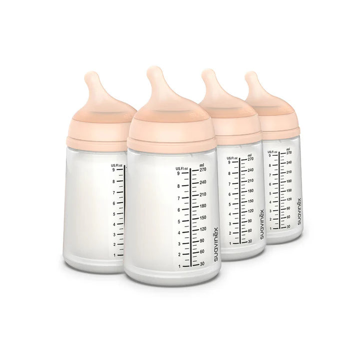 Suavinex Zero Zero Anti Colic Baby Feeding Bottle, No 1 Spanish Baby Feeding Bottle Brand, Perfect for Breastfeeding Babies 270ml