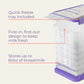 Lansinoh Breastmilk Bags Storage Container – Organizer with Quick‑Freeze Tray + 5 Bonus Bags