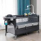 Brotish Baby Playpen Bed with Mosquito Net, Foldable Portable Infant Crib, Travel Bassinet and Play Yard for Newborns and Toddlers - Adenzo Comfies