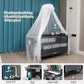 Brotish Baby Playpen Bed with Mosquito Net, Foldable Portable Infant Crib, Travel Bassinet and Play Yard for Newborns and Toddlers - Adenzo Comfies