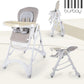 Burbay Adjustable Baby High Chair with Removable Tray & Safety Harness – Modern Foldable Feeding Chair - Adenzo Comfies