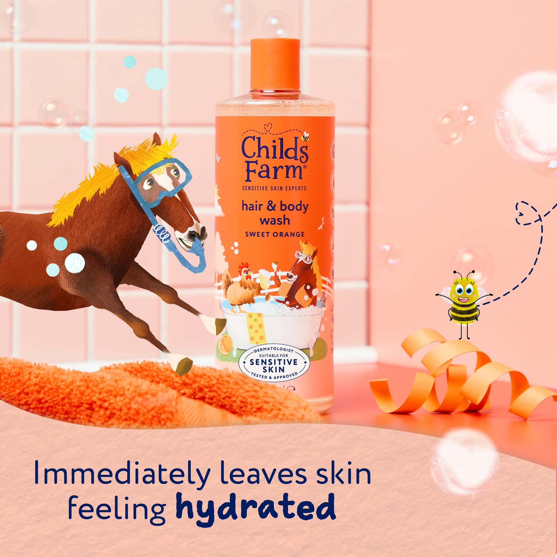 Child's Farm Organic Sweet Orange Hair and Body Wash 500 ml by Childs Farm - Adenzo Comfies
