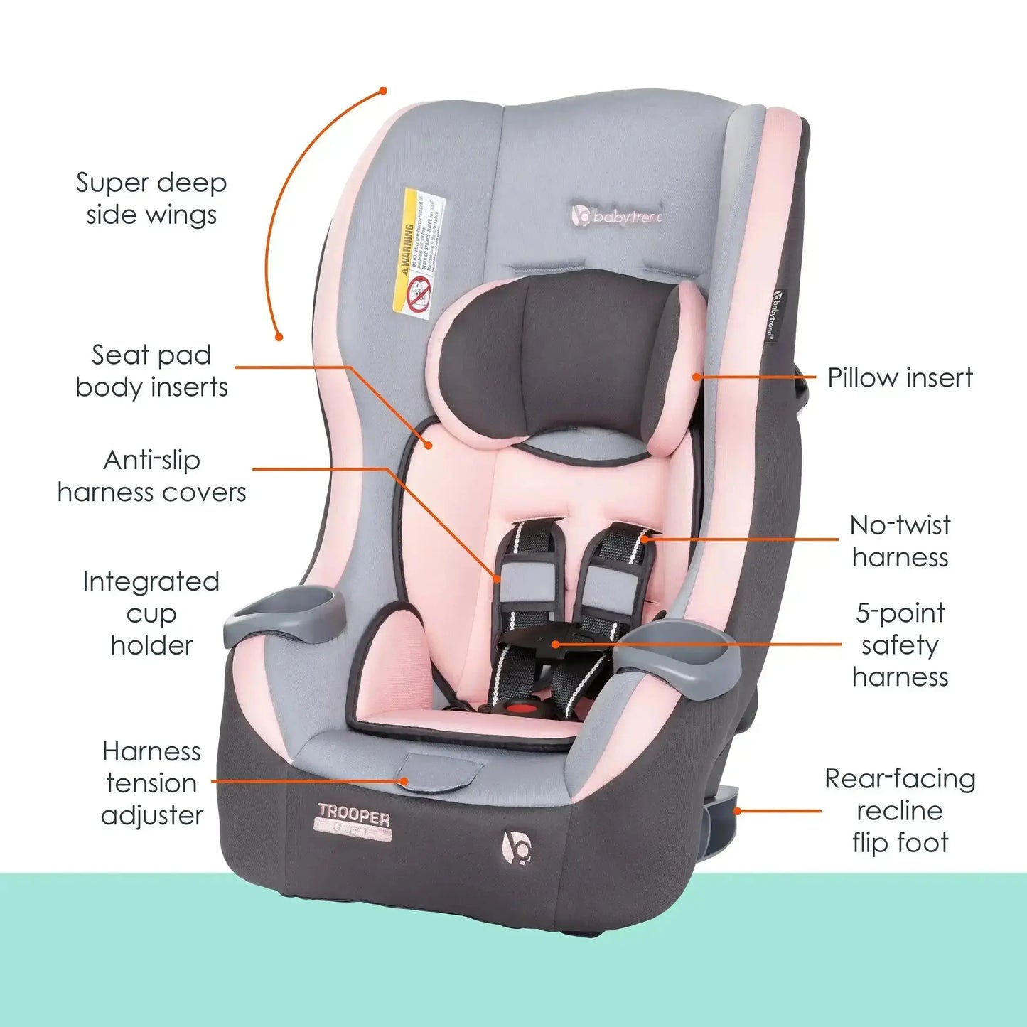 Baby Trend Trooper 3-in-1 Convertible Car Seat