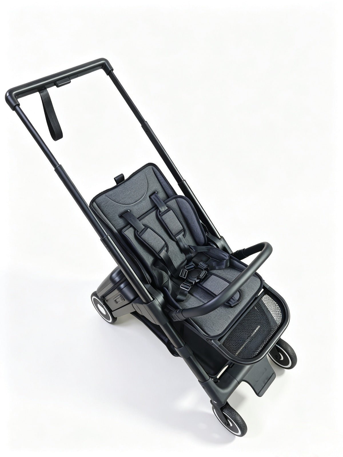 Kid's Ride-On Suitcase T5 Foldable Travel Luggage with Aircraft-Grade Aluminum Frame, PU Wheels &amp; 19L Storage Capacity - Adenzo Comfies