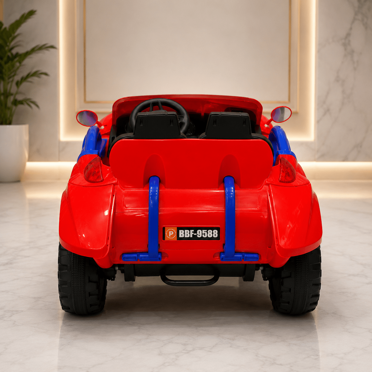 Electric Ride - On Car for Kids – 6 - Motor Red Battery - Powered Vehicle for Children - Adenzo Comfies