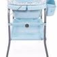 Chicco Cuddle & Bubble Ergonomic Baby Bathtub with Legs and Changing Mat with Padded and Soft Reducer, Adjustable Height, Compact Closure, Organizer, 2 Wheels, Max. 11 kg - Blue (Ocean) - Adenzo Comfies