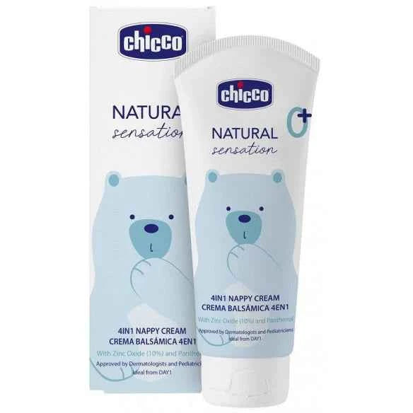 Chicco Natural Sensation Nappy Cream 4‑in‑1 – 100ml, Newborn & Above