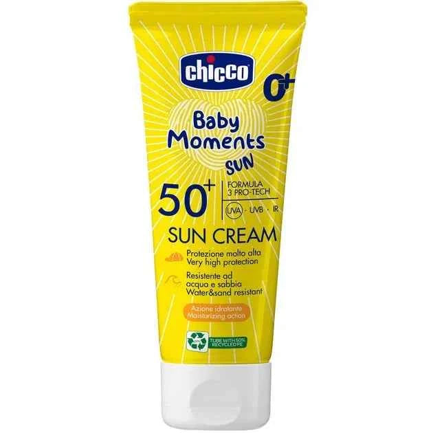 Chicco Baby Moments Sun SPF 50+ Sunscreen – 75ml, Newborn & Above